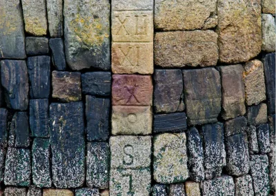 Stonework of Old Harbour in Portsoy